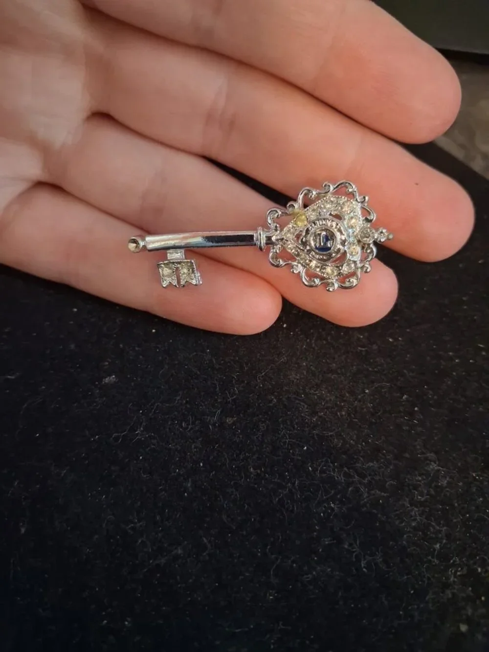 Lions Club Key brooch